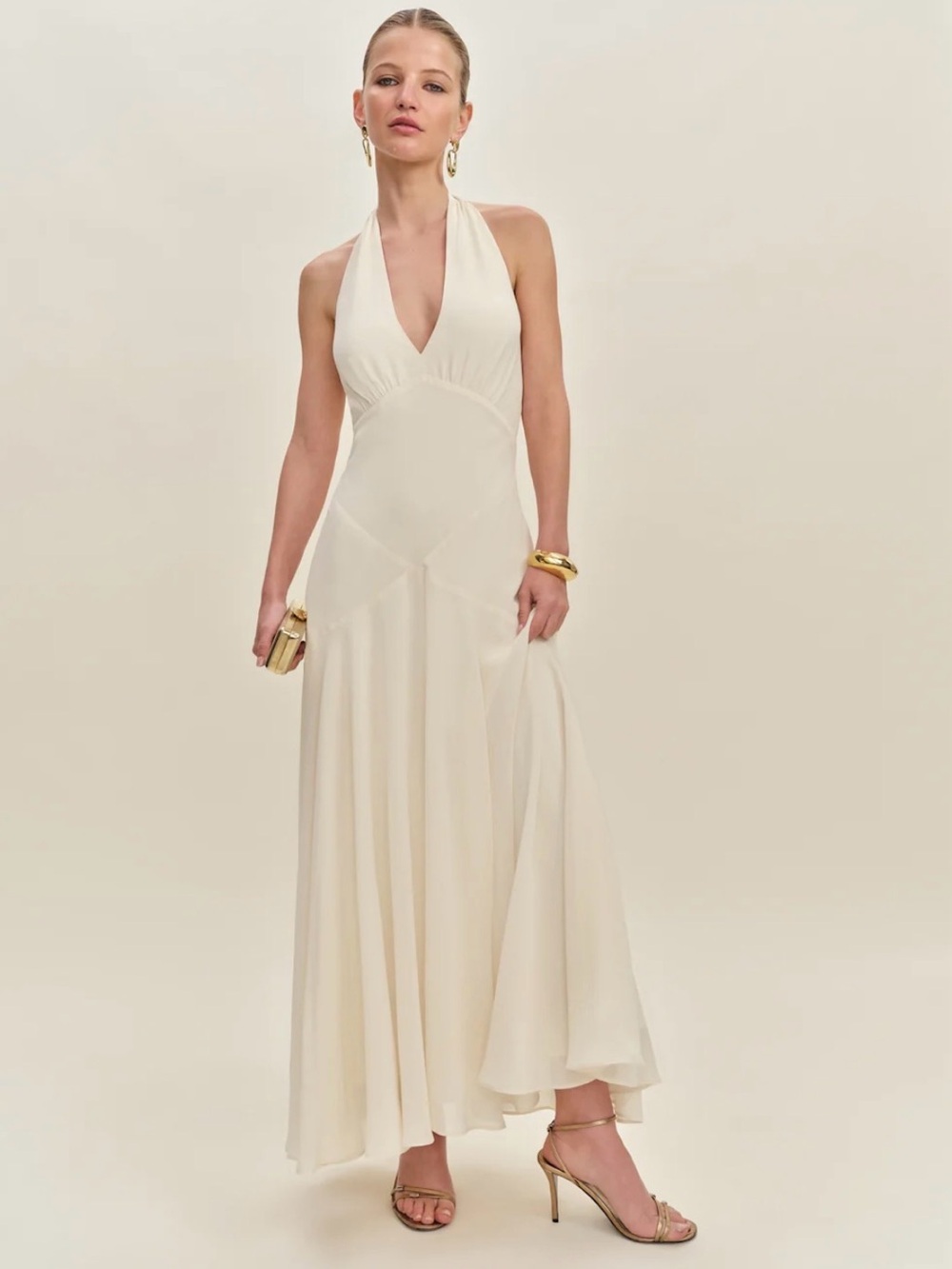 Reformation Briony Dress - Ivory - Picture 2 of 4